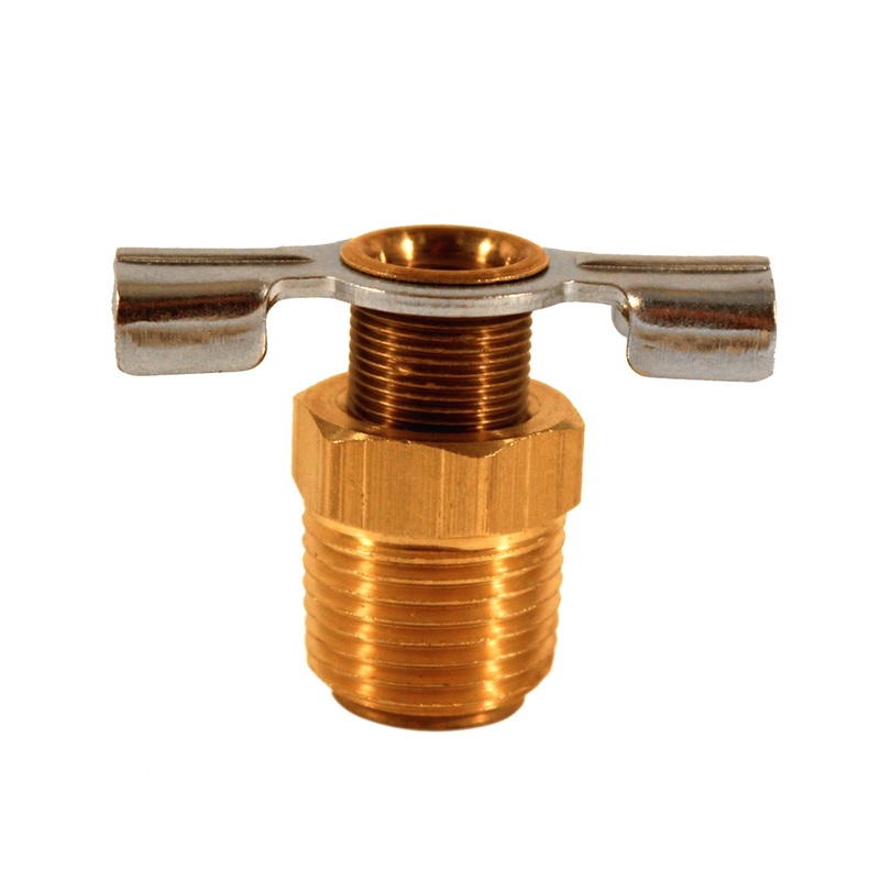 3/8 Compressor Tank Drain Cock (Single Retail Pack)