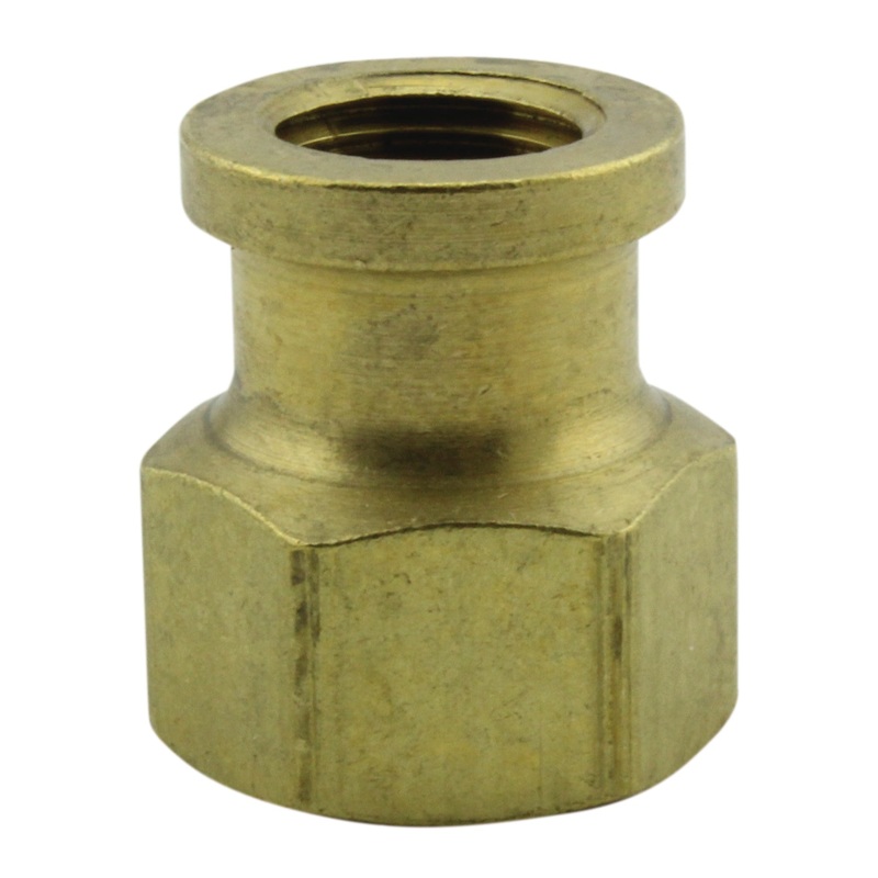 3/8 FNPT x 1/4 FNPT Hex Coupling Hose Fitting (Single Retail Pack)