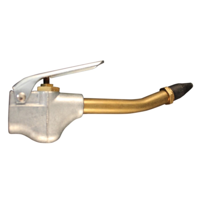 1/4 Lever-Style Pneumatic Blow Gun with 4 Bent Nozzle