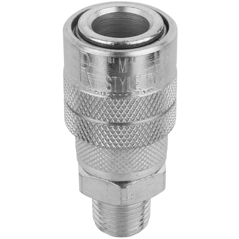 1/4 MNPT Industrial Interchange (M-STYLE) Quick-Connect Steel Coupler (Pack of 10)
