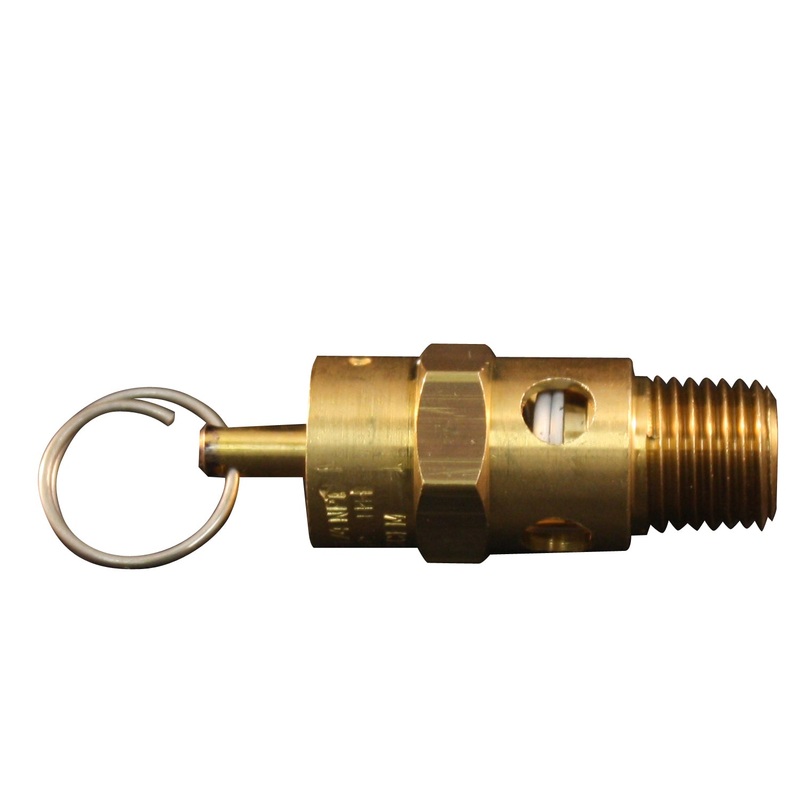 1/4 MNPT ASME Safety Valve, 150 PSI Pop off Pressure