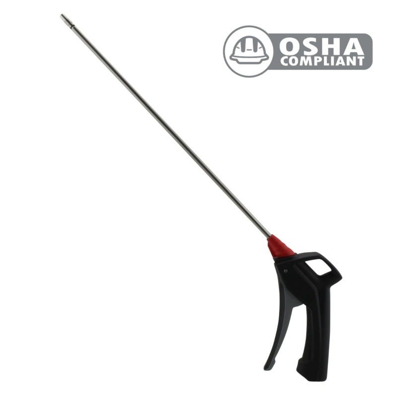 KWIK-CHANGE PRO Series Pistol Grip Blow Gun, 11 Extended Reach Safety Tip, 235 Max PSI (S-197)