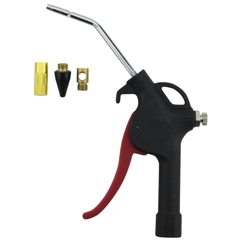 Pistol Grip Blow Gun Kit, Safety Tip Nozzle and KWIK-CHANGE Universal Tip System (4-Piece)