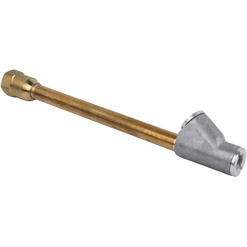 Straight Foot Dual-Head Air Chuck Tire Pressure Gauge, 1/4 (Box of 50)