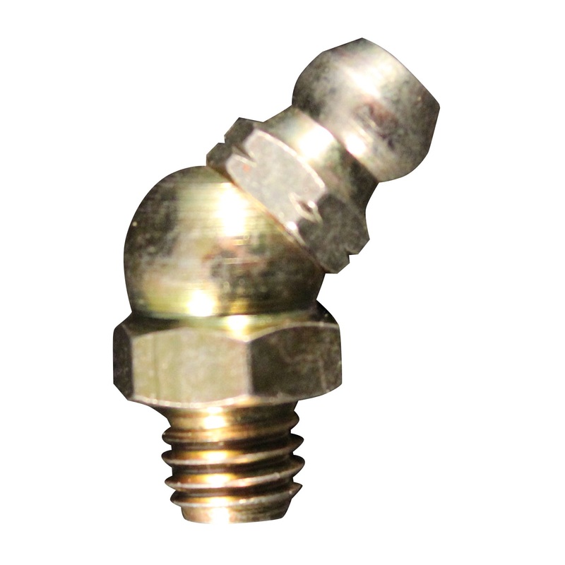 Metric M6 x 1 45 Degree Grease Fitting (Pack of 10)