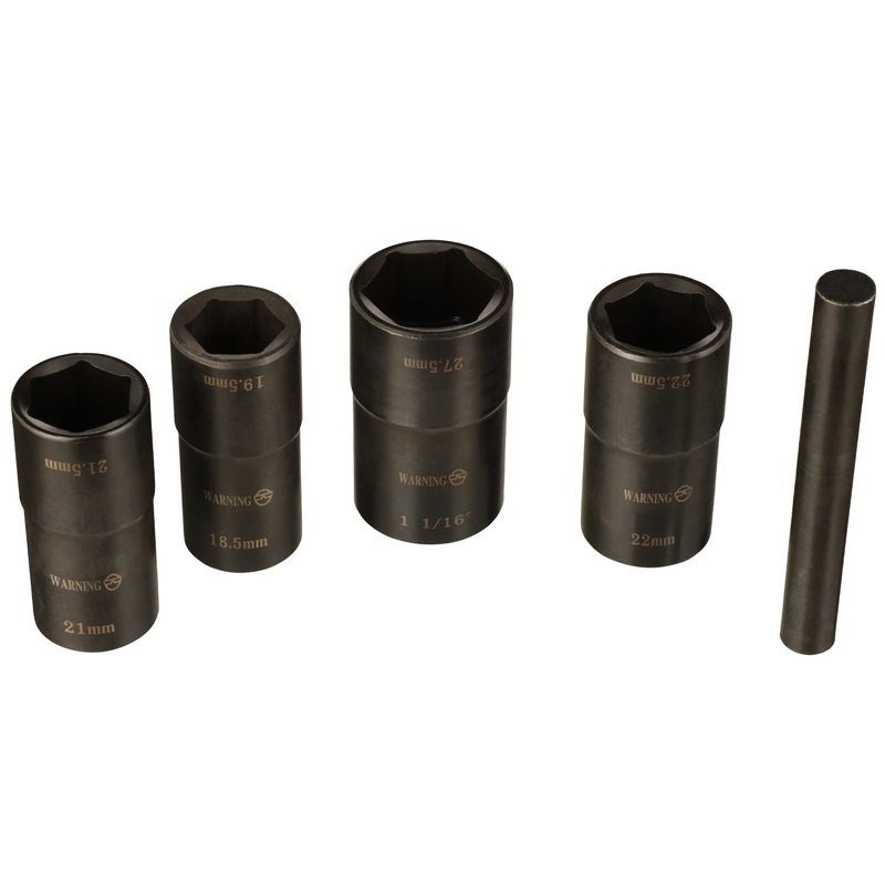 LT1230 5 Pc. 1/2 Drive Dual Sided Socket Lug Nut Removal Kit w/ Pouch