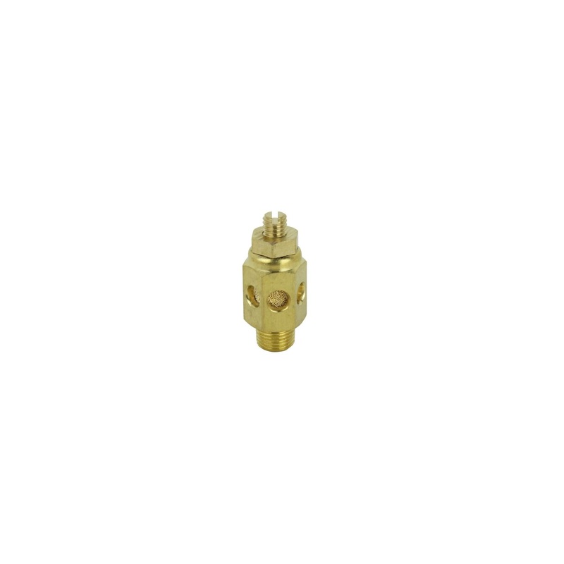 High Vol Speed Control Exhaust Muffler, 3/8 MNPT, 40 Micron Sintered Bronze Silencer/Diffuse Air & Noise Reducer (Box of 25)