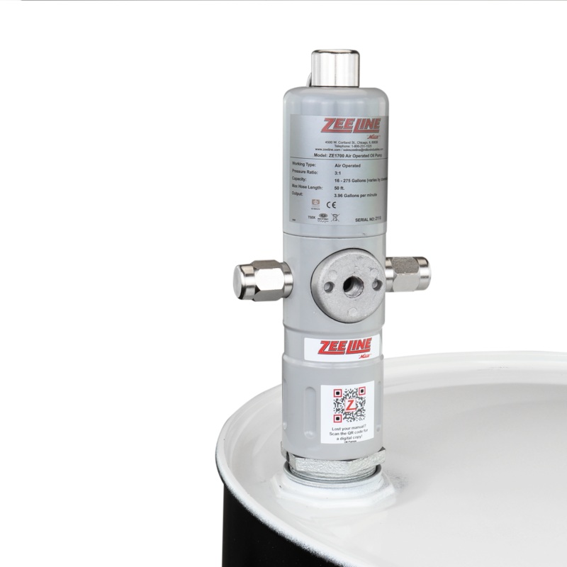 ZE1700  3:1 Pneumatic Stub Style Standard Flow Rate Piston Pump