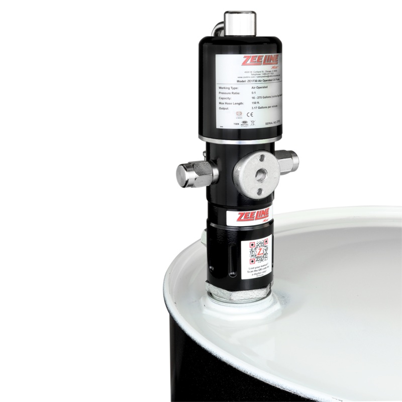 ZE1730  5:1 Pneumatic Stub Style Standard Flow Rate Piston Pump