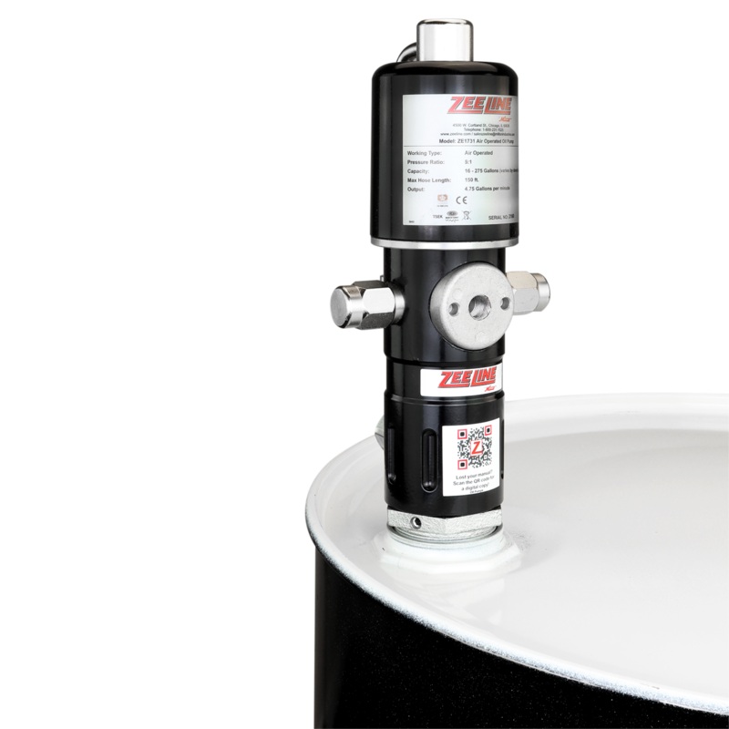 ZE1731  5:1 Pneumatic Stub Style High Flow Rate Piston Pump (Double Action)