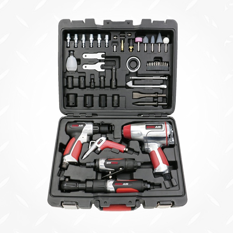 EXELAIR Pro Air Tool Kit, 50-Piece, Ultimate Air Compressor Accessories