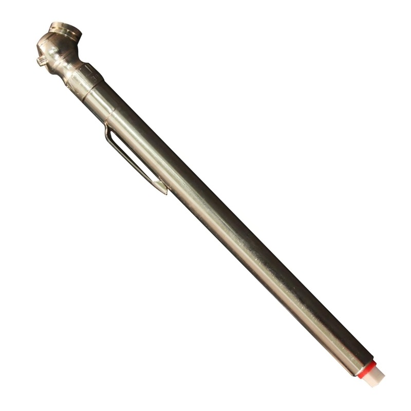 Milton Heavy Duty, Tire Pencil Gauge, 5-50 PSI, Single Head Air Chuck, Brass Tubing, Corrosion Resistant