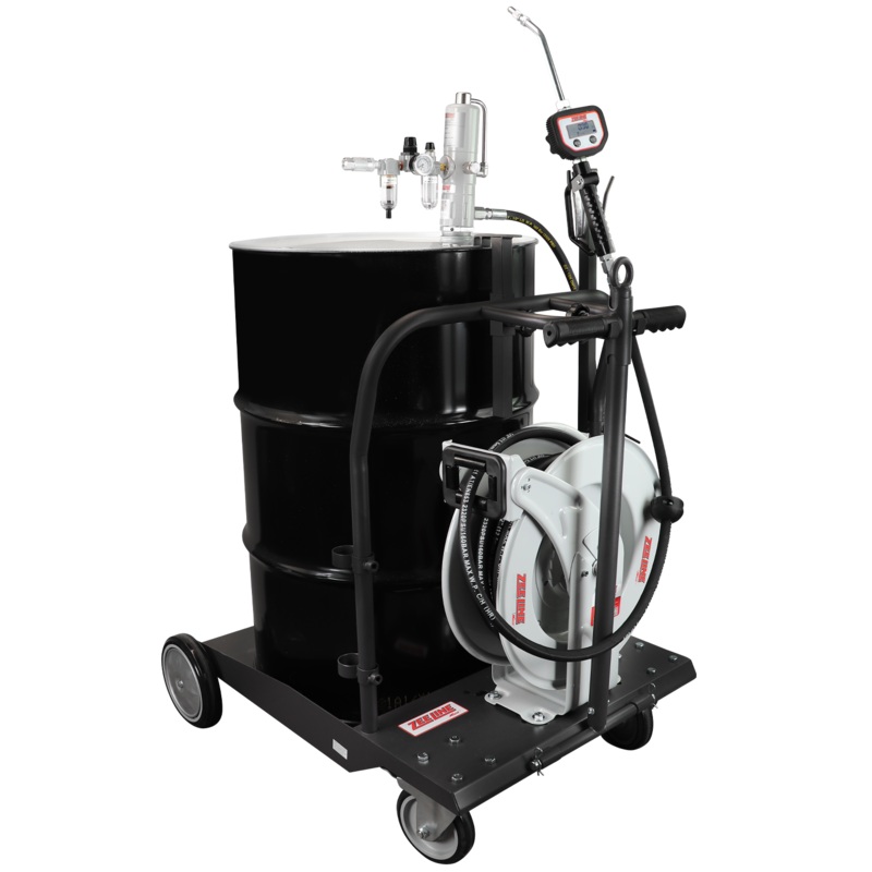 ZEPKG551 3:1 Pump Package w/Digital Dispensing Nozzle, Hose Reel, and Cart