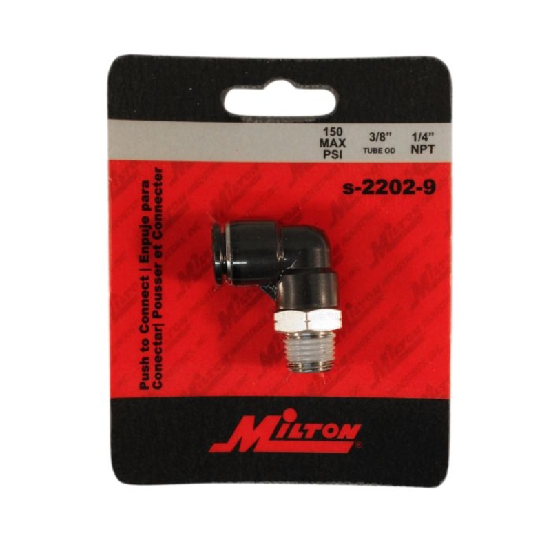 1/4 MNPT 3/8 OD Push-to-Connect Swivel Elbow