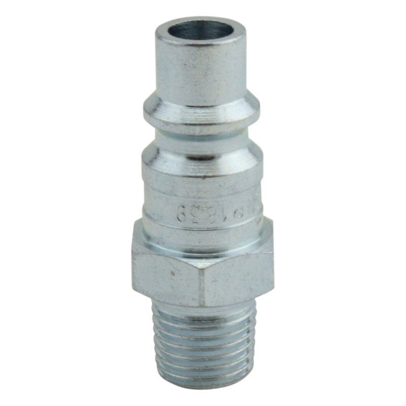 (1839) 1/4 MNPT H-Style Air Compressor Quick Connect Air Fitting Plug (Box of 10)