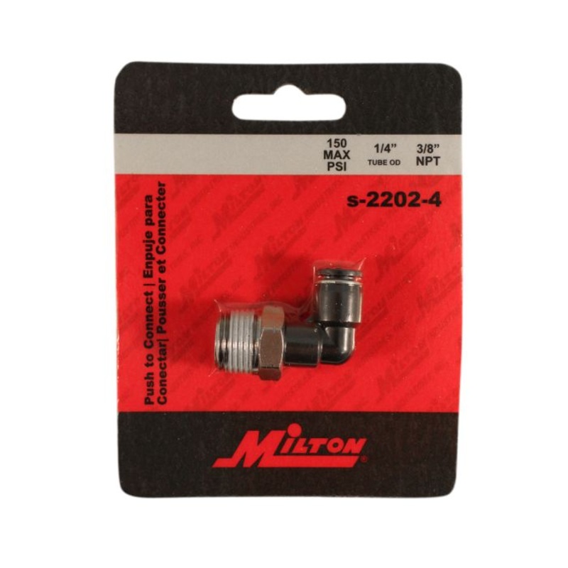 3/8 MNPT 1/4 OD Push-to-Connect Swivel Elbow