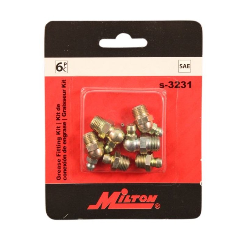 SAE Grease Fitting Kit|Retail Box of 10|Single Retail Pack