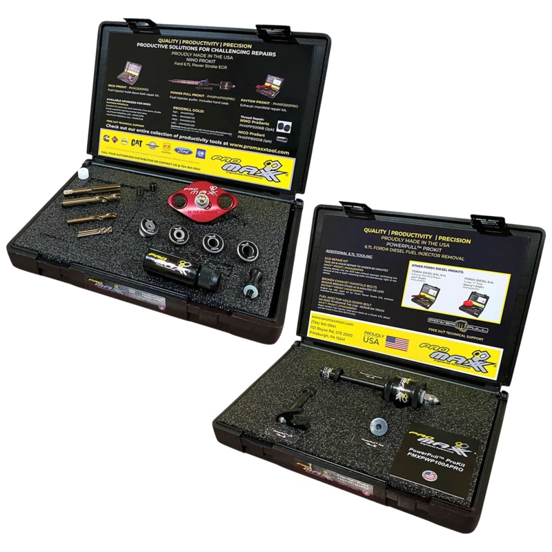 Power Stroke Package – ALPHA: Ford 6.7L Diesel EGR Mounting Bolt Repair & Fuel Injector Puller Kit