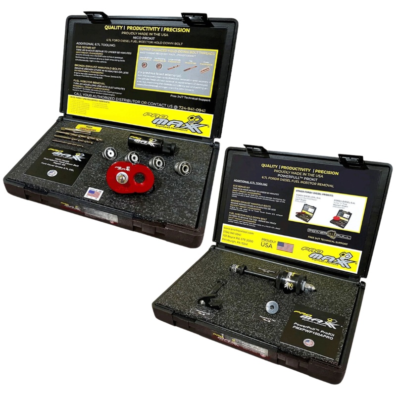 Power Stroke Package – BRAVO Ford 6.7L Power Stroke Fuel Injector Hold Down Bolt Repair ProKit And Fuel Injector Puller