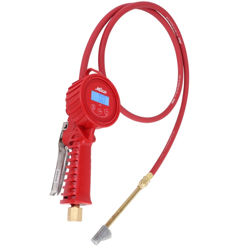 555e-HD Digital Tire Inflator Gauge, 5′ Extended Reach, measures from 5 to 150 PSI,  1 PSI Accuracy