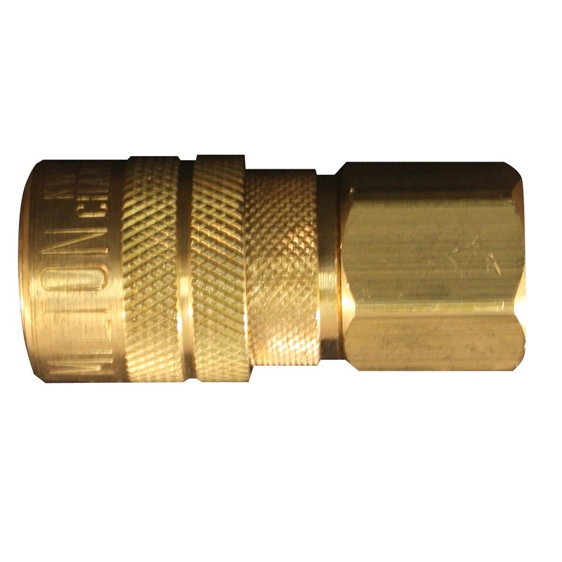 Industrial Coupler 3/8 NPT Female Brass Air Coupler, M-STYLE Quick Connect