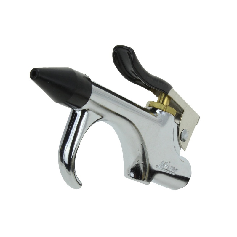Milton (S-148) 1/4 NPT Lever Blow Gun with Rubber Tip and Safety Air Nozzle