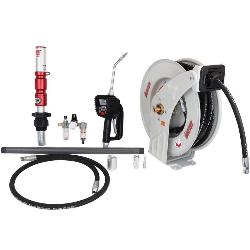 ZE1700PK-55-500  3:1 Premium Series Pump Kit 55-Gal w/reel & preset meter