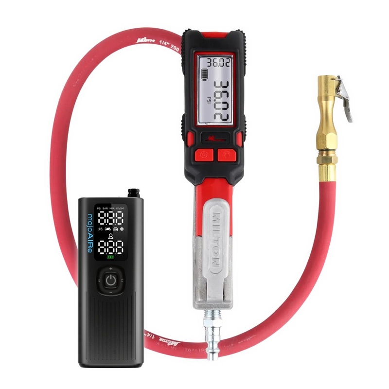 EZ-LOCK Air Chuck Precision Digital Tire Inflator & mojoAIRE Portable Tire Inflator