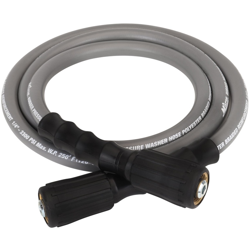 1/4 x 6′ Poly Braided Pressure Washer Hose Assembly