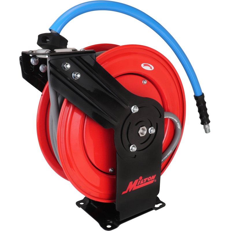3/8 x 50′ All-In-One Pressure Washer Hose Reel (Aramid-braided hose)