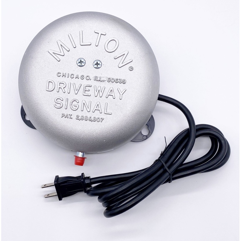 Milton 805 Driveway Signal Bell  Compatible with Driveway Hose for Residential and Industrial Alarm Systems