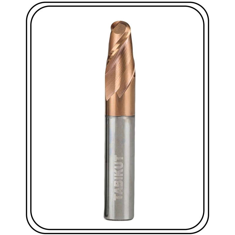 3 mm Carbide Ballnose 55 HRC 2 50/75/100 Flutes tabikut
