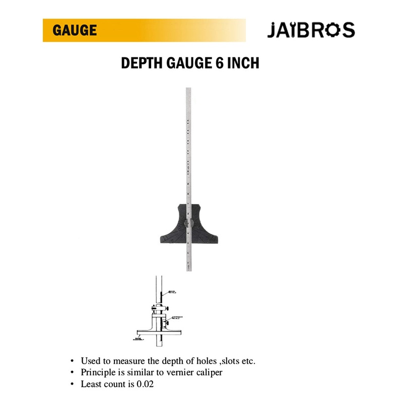 Depth Gauge 150MM/6INCH pack of 1