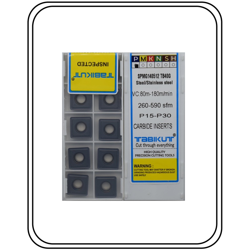 SPMG140512 TB40G Carbide Drilling Insert For Indexable U Drill Black Pack Of 10