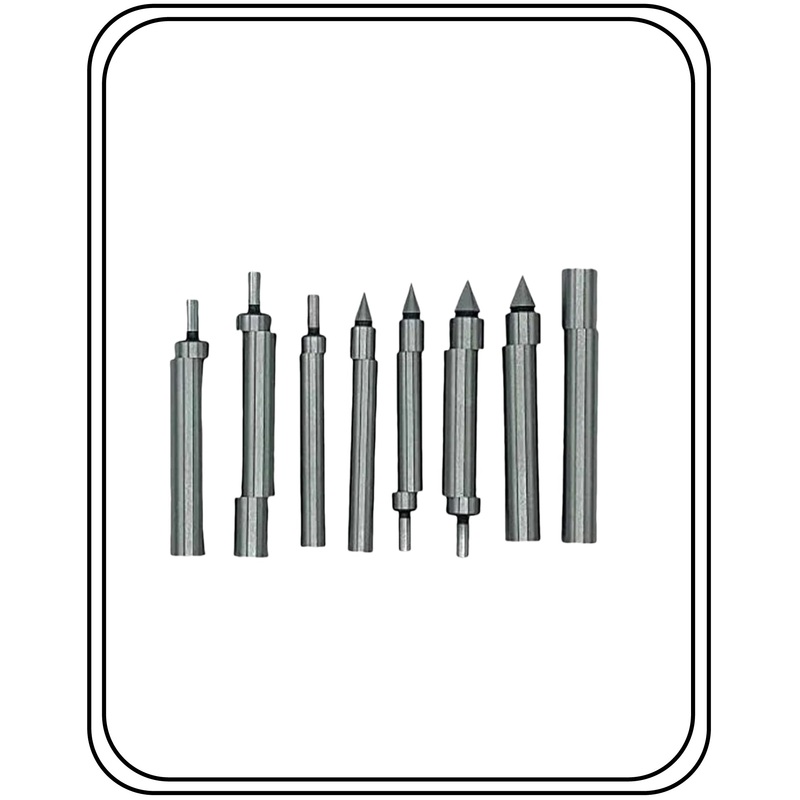 Edge Finder and Center Finders Set of 8 PCs Double End & Single End CNC Milling steel color pack of 8