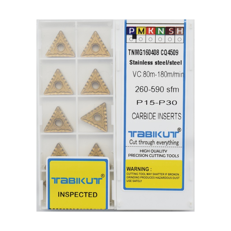 TNMG160404/08/12 CQ 4509 Chipbreaker Insert Steel Grade Of Tabikut Pack Of 10