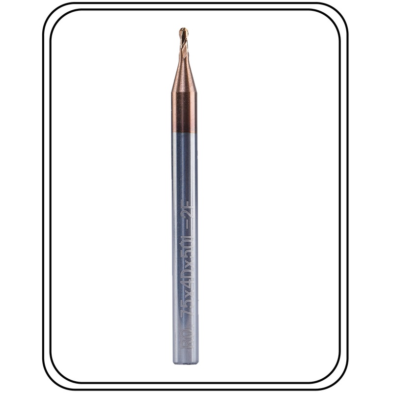 1 mm Carbide Ballnose 60 Hrc Pack Of 2
