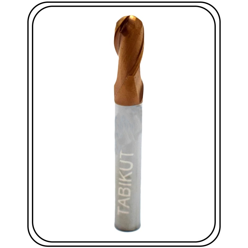 10 mm Carbide Ballnose 60 HRC 75 mm long PACK OF 1