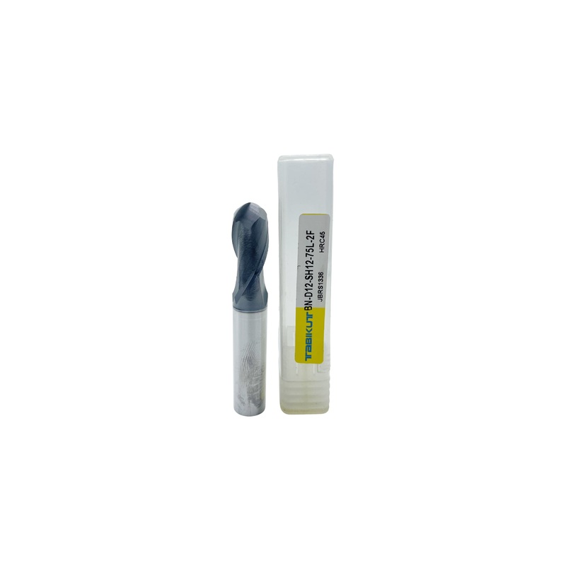 12 mm Carbide Ballnose 45 HRC 2 flutes 60/100 Length PACK OF 1