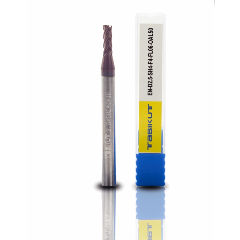 2.5 mm Carbide Endmill 45 HRC PACK OF 2