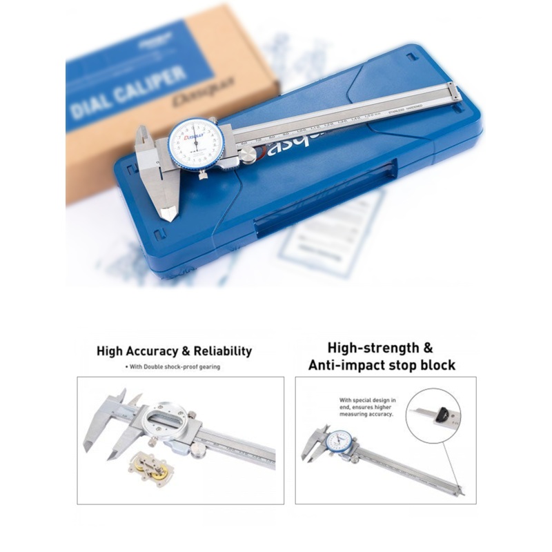 Dasqua Dial Caliper Vernier 6inch/150mm