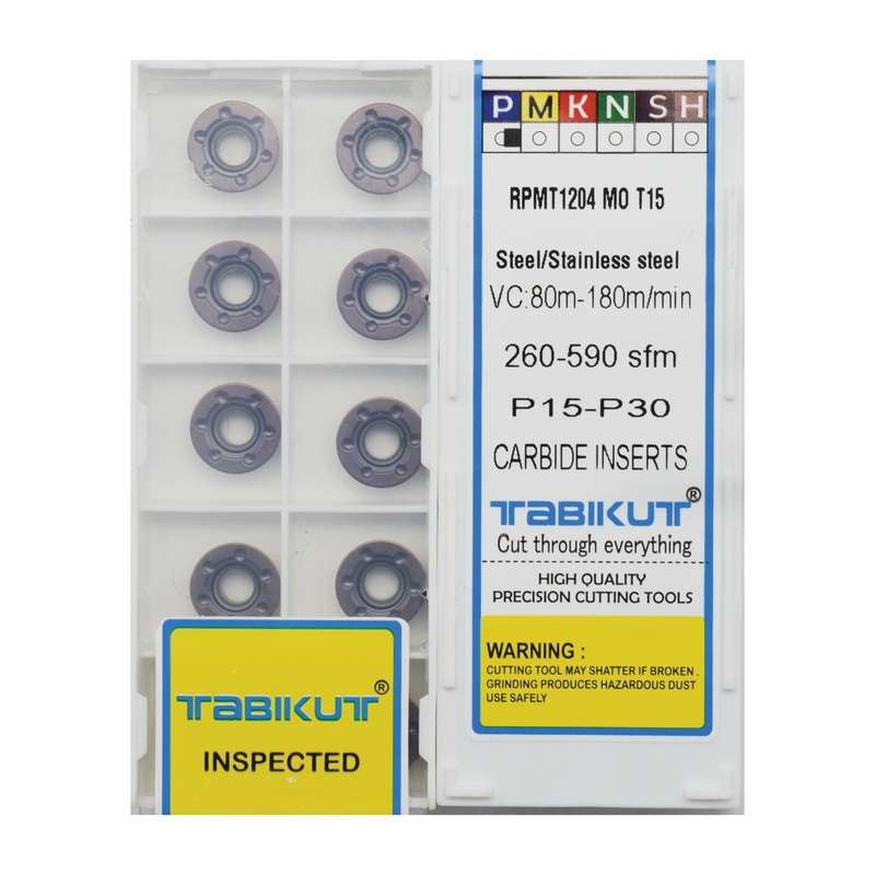TABIKUT R6 Carbide Insert RPMT1204 T15 Grade pack of 10