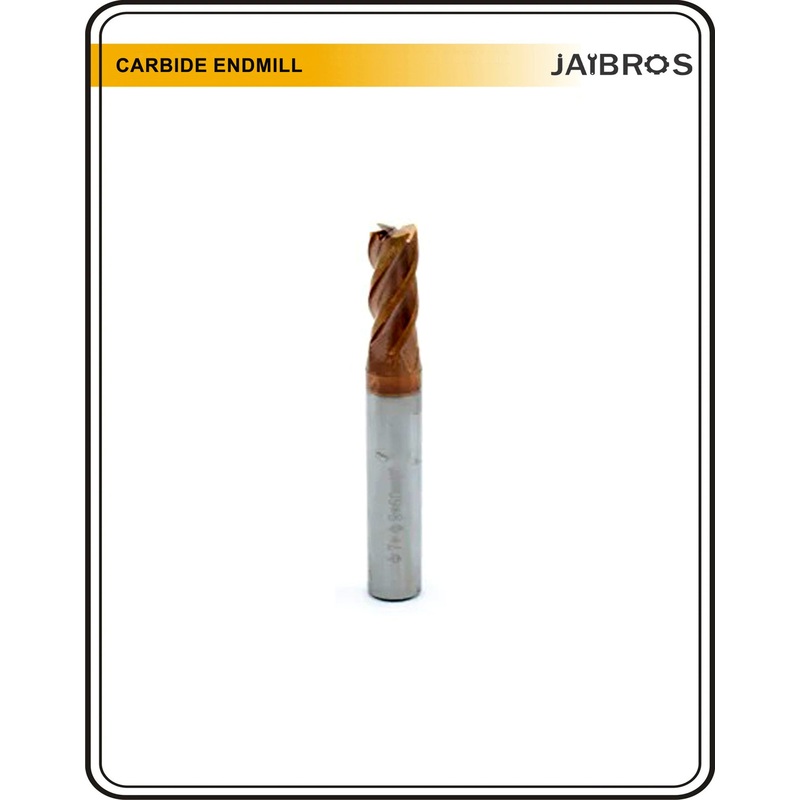 7 mm tabikut Carbide Endmill 55 HRC 4 Flutes Total Length Is 60 MM pack of 1