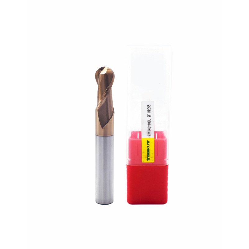 14 mm Carbide ballnose 55hrc 2 flutes total length Is 100 Pack of 1