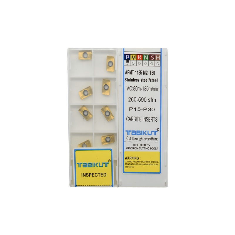 APMT1135 T60 Golden Coated Carbide Insert Tabikut pack of 10