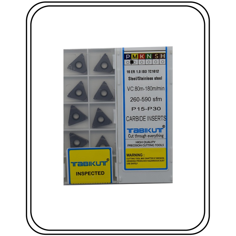 16ER/IR 1.0 ISO External/Internal Threading Insert Pack Of 10