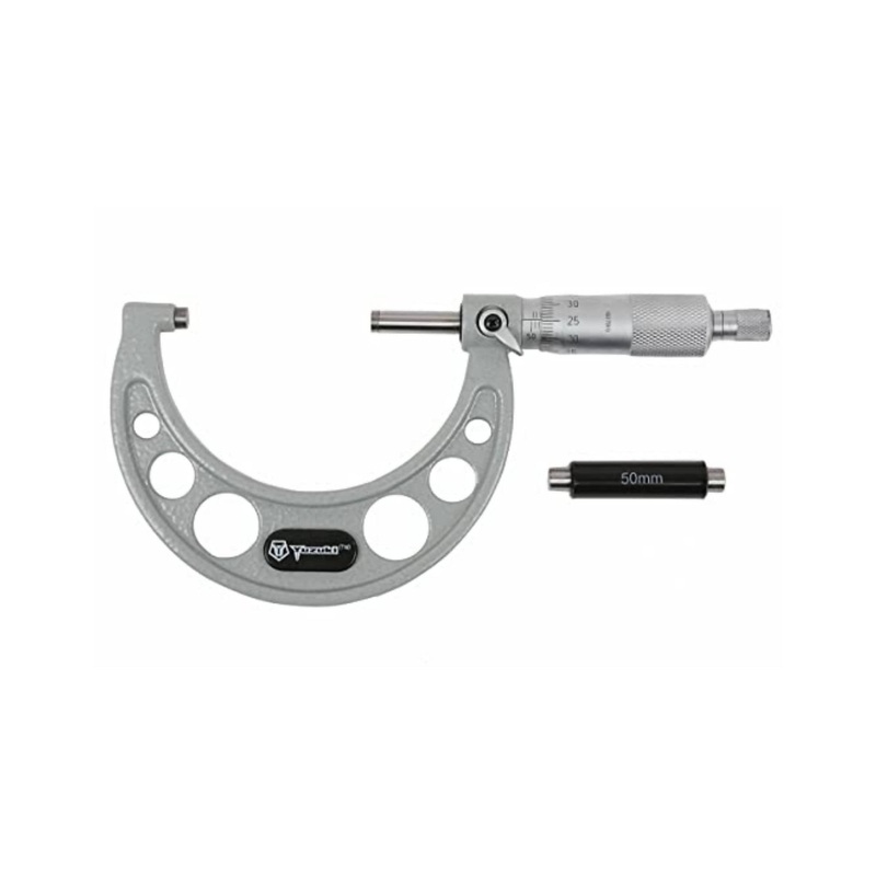 Yuzuki Outside Micrometer, 50-75 mm, Silver