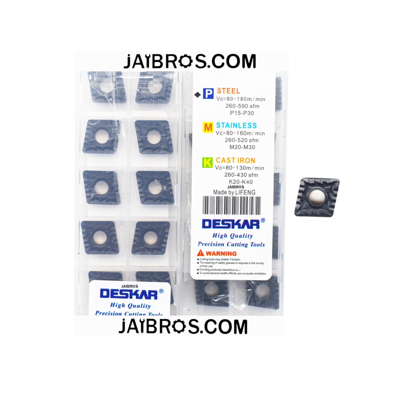 Deskar CNMG120408/12 CQ LF9218 steel and stainless steel grade insert pack of 10
