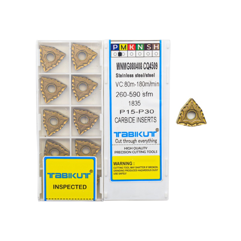 WNMG080404/08 CQ 4509 Chipbreaker Insert Steel Grade Of Tabikut Pack Of 10