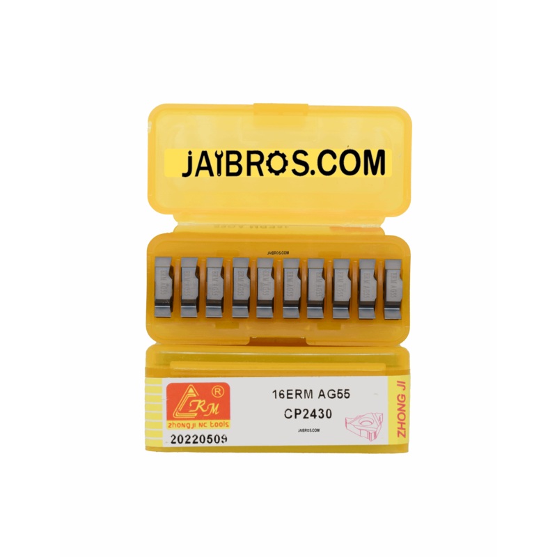 16 ER/IR AG55 External/Internal Threading CRM carbide Insert pack of 10